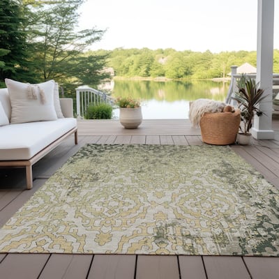 Machine Washable Indoor/ Outdoor Chantille Transitional Rug