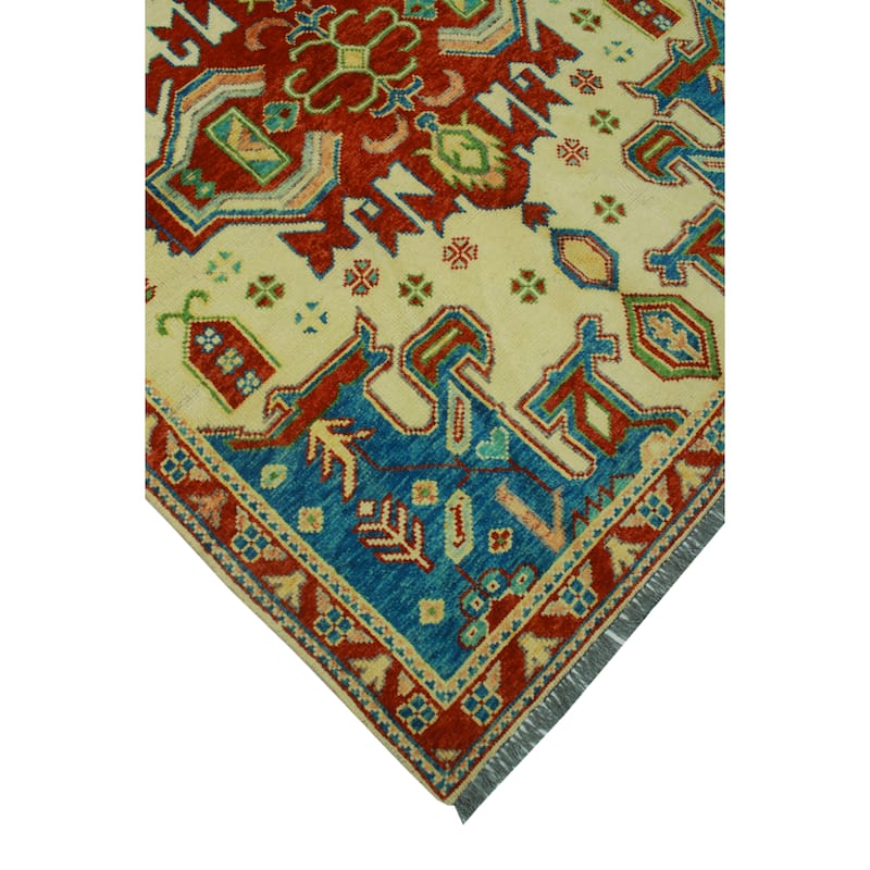 Balochi Samime Ivory/Rust Rug - 4'11" x 6'6"
