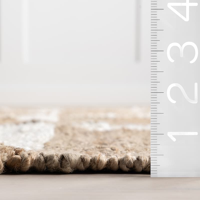 Nuloom Esti Geometric Jute Area Rug