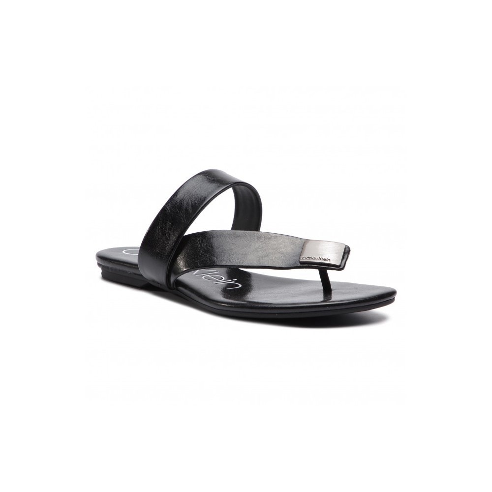 calvin klein saurin flat sandals