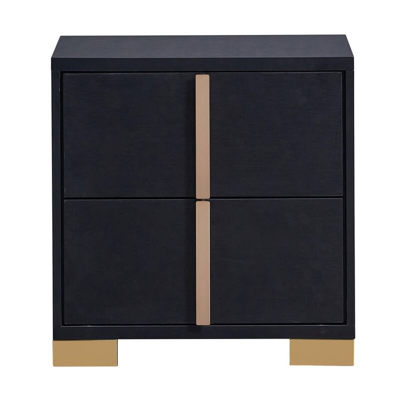 Medici Black 4-piece LED Headboard Panel Bedroom Set