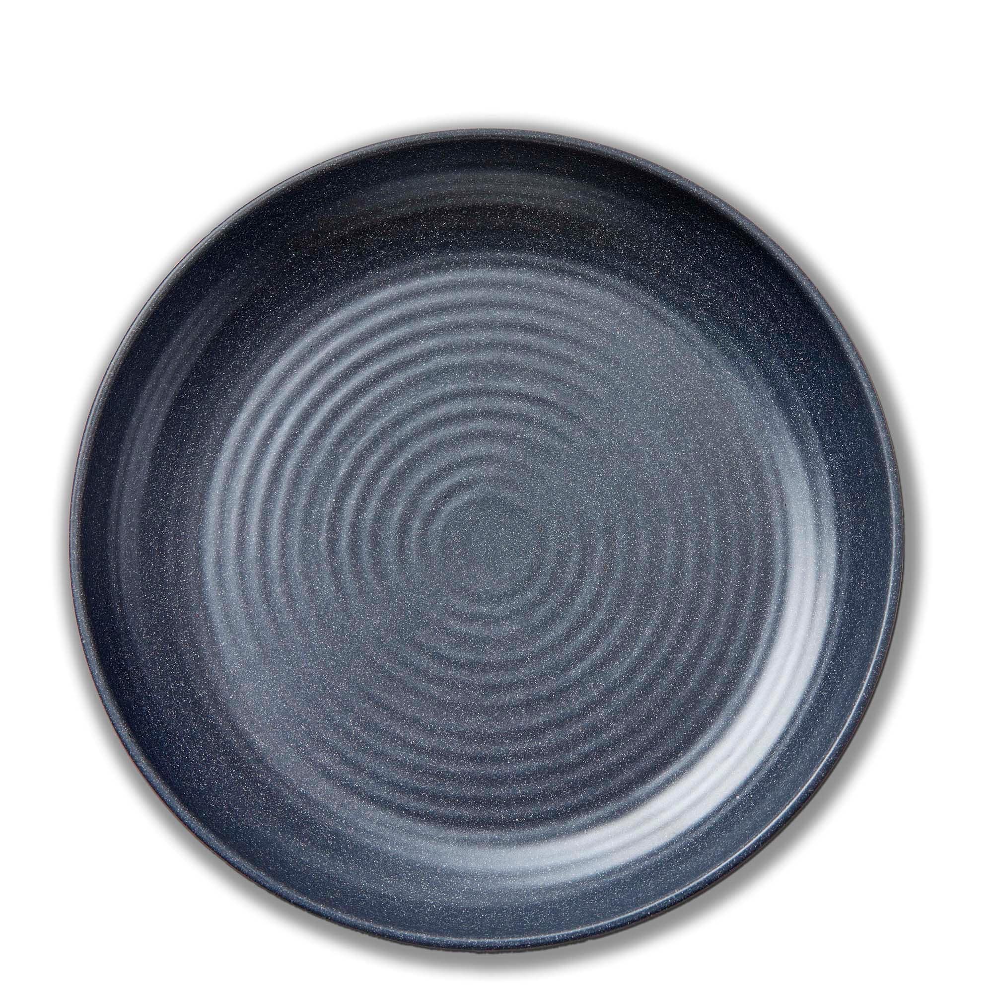 Brooklyn Charcoal Melamine Salad Plate - 9" Everyday Dining Plate, Dishwasher Safe, 1.25" H, Perfect for Any Meal