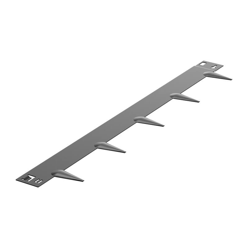 5 Pieces Dark Grey Galvanized Steel Flexible Garden Landscape Edging with Spikes for Pathway - 39 x 6.14 x 0.06''