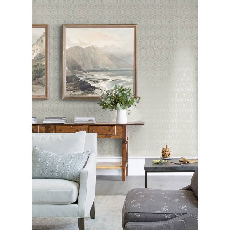 A-Street Prints Odell Light Blue Antique Tiles Wallpaper