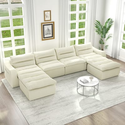 No Assembly Modular Beanbag Sofa, Lazy Comfort Style, for Living Room