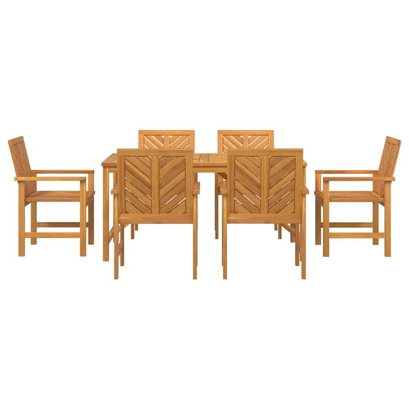 vidaXL Garden Dining Set 3/7 pcs Brown 59.1" x 35.4" x 29.1 - 59.1" x 35.4" x 29.1