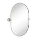 preview thumbnail 18 of 24, TEHOME Elysian Farmhouse Oval Pivot Metal Wall Mirror - 20'' x 30'' Brushed Nickel
