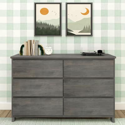 Max and Lily Farmhouse 6 Drawer Dresser