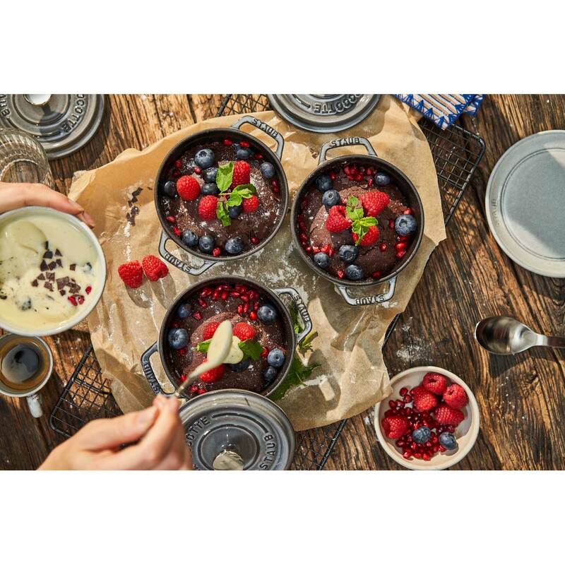 STAUB Cast Iron 0.5-qt Round Cocotte