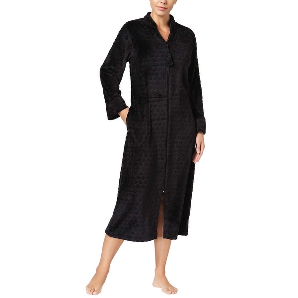 ladies long zip up dressing gowns