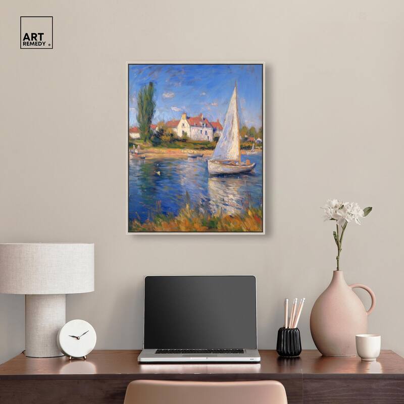 Bayside Calm I Canvas by Art Remedy