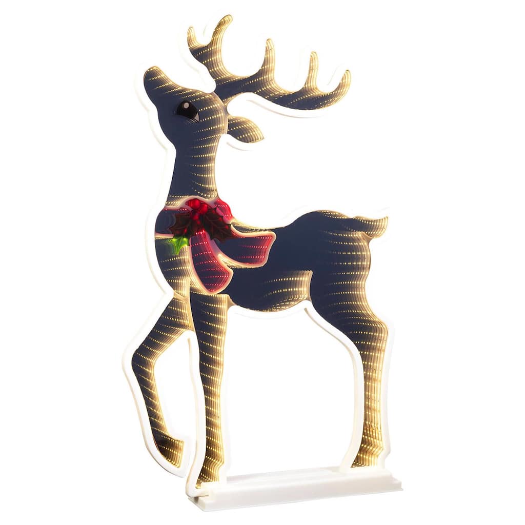 Celebrations LED Infinity Heads-up Deer 30 in. Yard Decor - Brown
