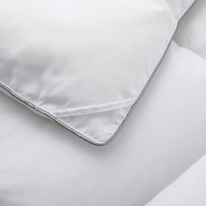 All-Season Fluffy Down Alternative Comforter, Embossed Duvet Insert with Corner Tabs