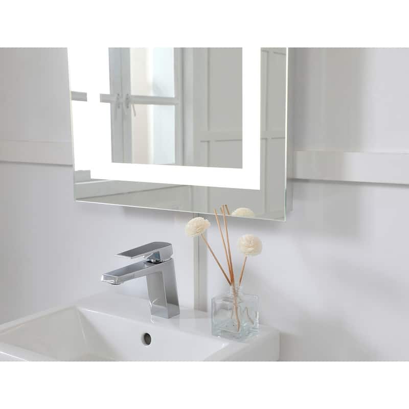 LED Hardwired Mirror Rectangle W20"H40" Dimmable 5000K