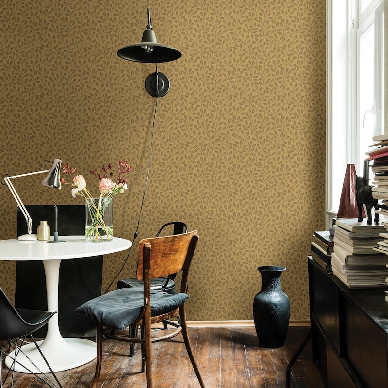 A-Street Prints Posey Slate Vines Wallpaper