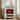 18.9" Freestanding GRC Electric Fireplace Stove Space Heater with Rose Emblem Accent, Faux Log & Remote Control