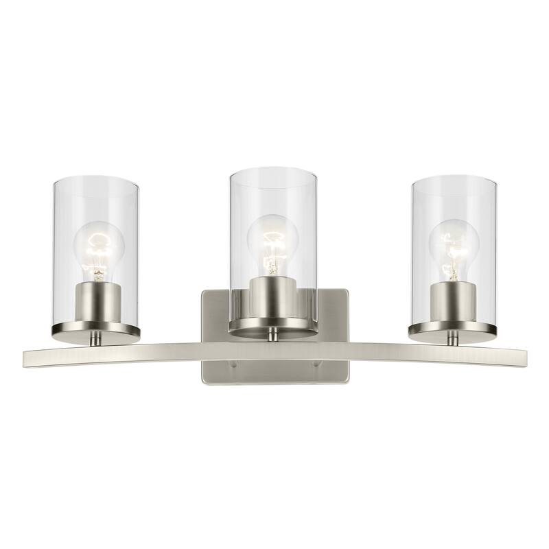 Kichler Lighting Crosby Bathroom Vanity Light with Clear Glass