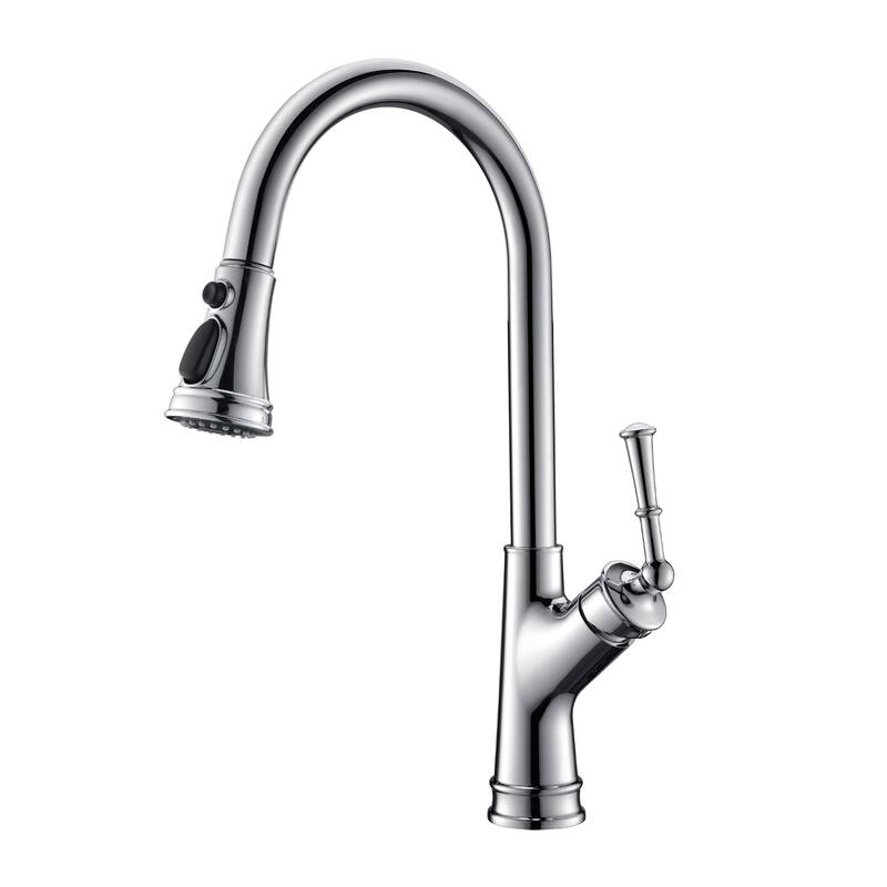 Topcraft High-arc Stainless Steel kitchen Sink Faucet - Chrome