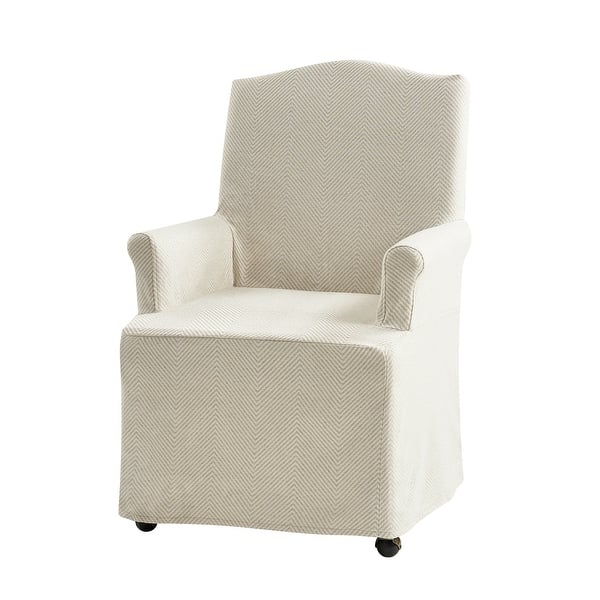 Silla de comedor tapizada con brazos Alethea