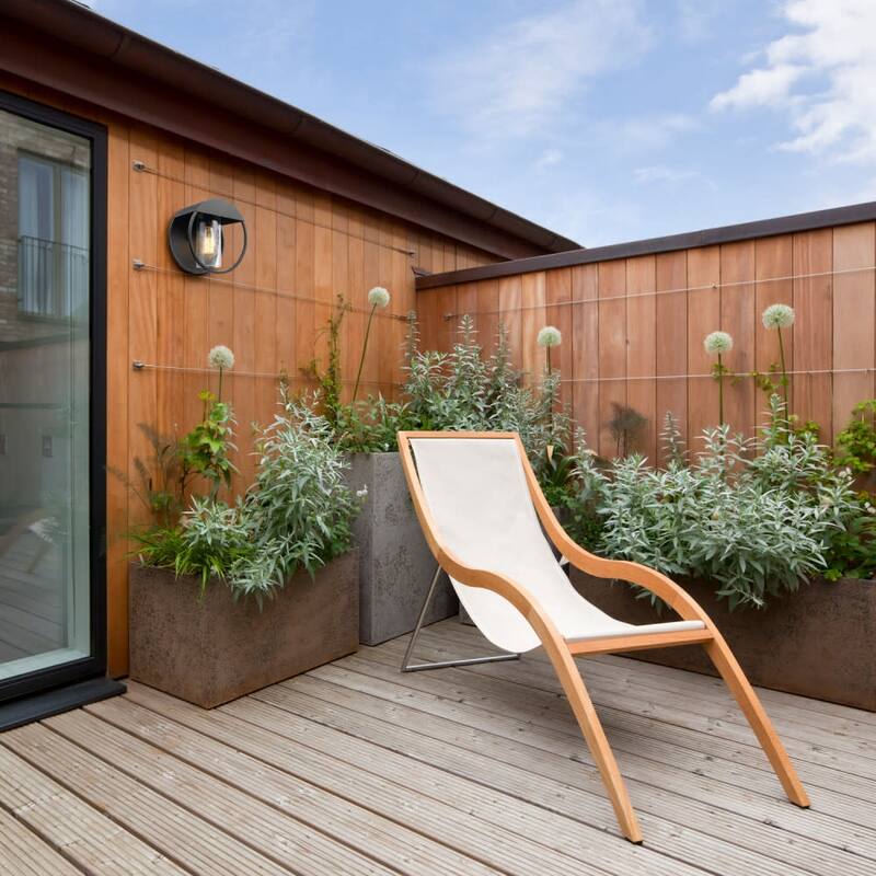 Bellevue GEWS99193 Chronos 9" Tall Outdoor Wall Sconce with Clear