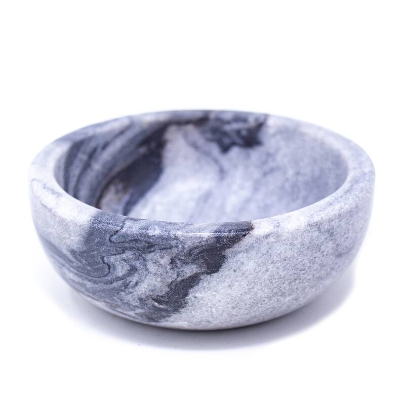 Handmade Marble Pinch Bowls, Set of 2