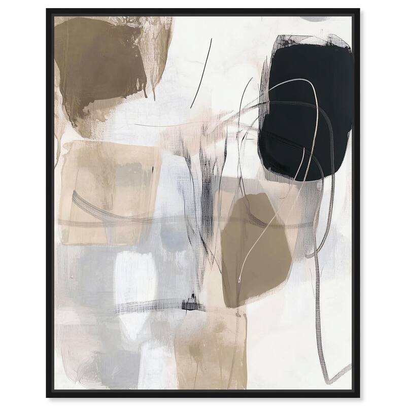 Contemporary Canvas I Canvas by Art Remedy - Black - 16" x 20"