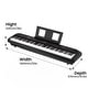 preview thumbnail 2 of 6, Full Weighted Keyboard Piano 88 Keys With Built-In Speakers, Portable Power Supply