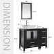 preview thumbnail 42 of 106, 36" Bathroom Vanity with Sink Set Side Cabinet