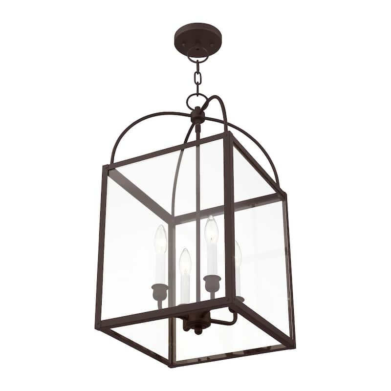 Livex Lighting 4 Light 240 Watt 12.75" Wide Pendant with Clear Glass