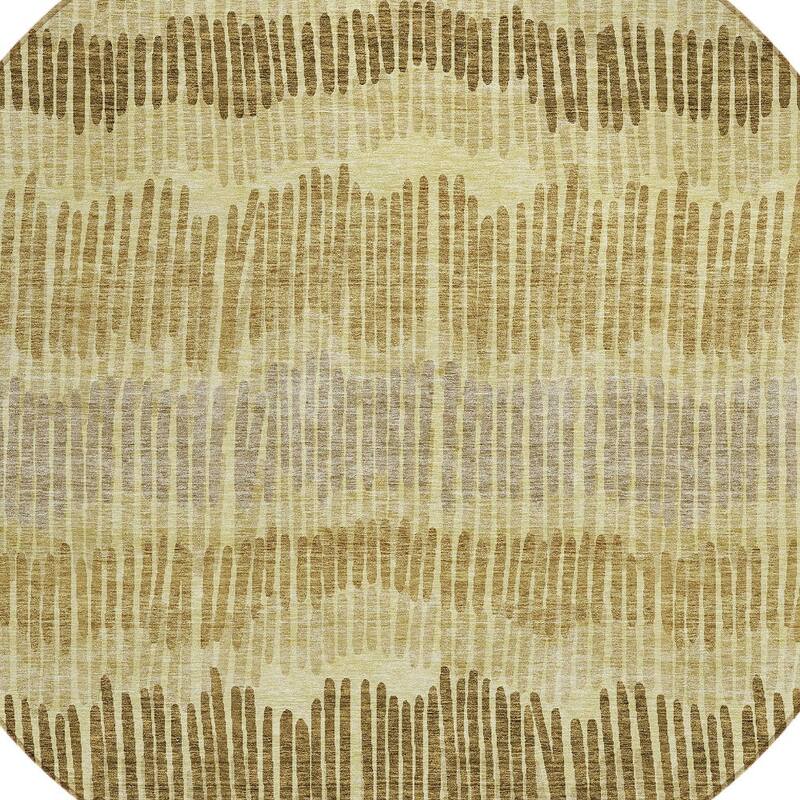HomeRoots Striped Transitional Rectangle Outdoor Rug