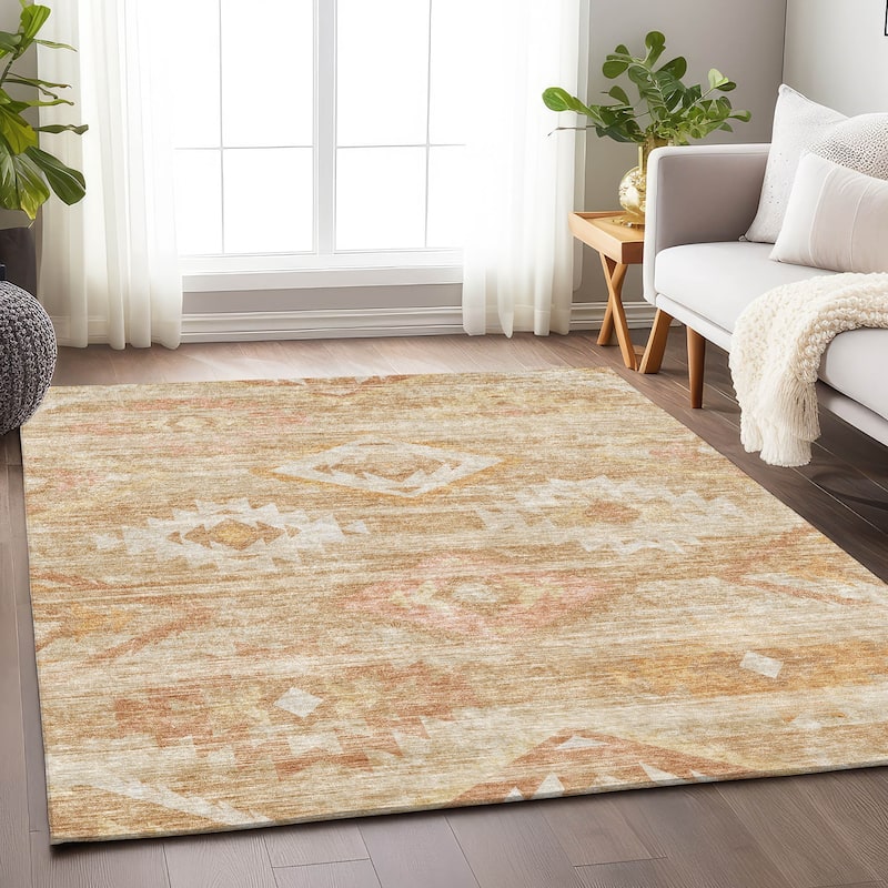 Premium Washable Super Soft Tribal Boho Mayfield Rug
