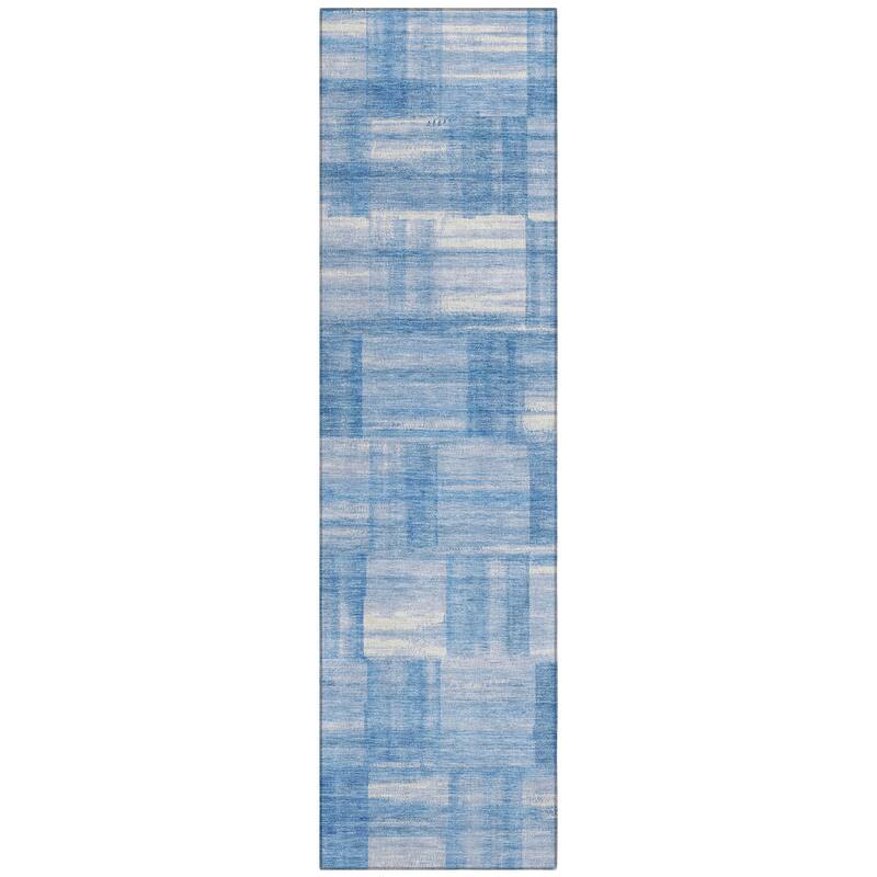 Machine Washable Indoor/ Outdoor Solid Hatches Chantille Rug