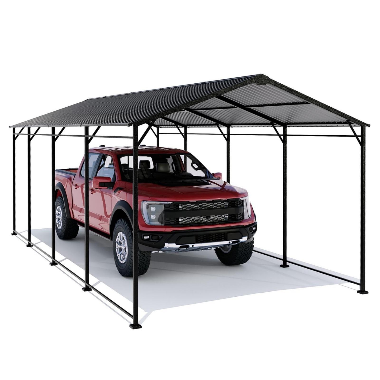 COSIEST Outdoor Steel Carport - On Sale - Overstock - 40282834