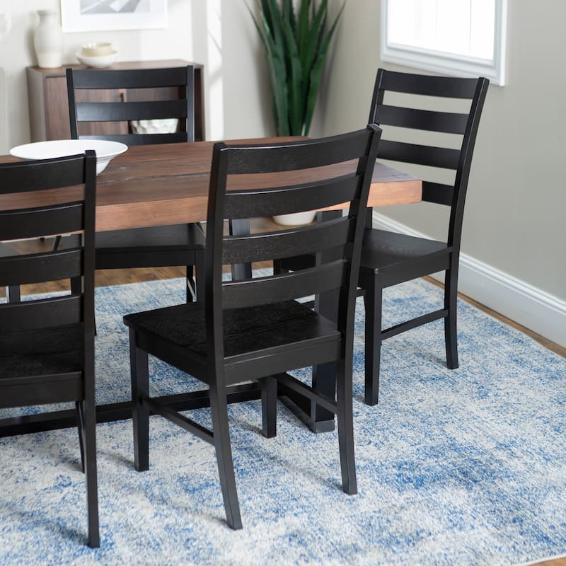 Middlebrook Solid Wood 7-Piece Dining Set with Ladder Back Chairs