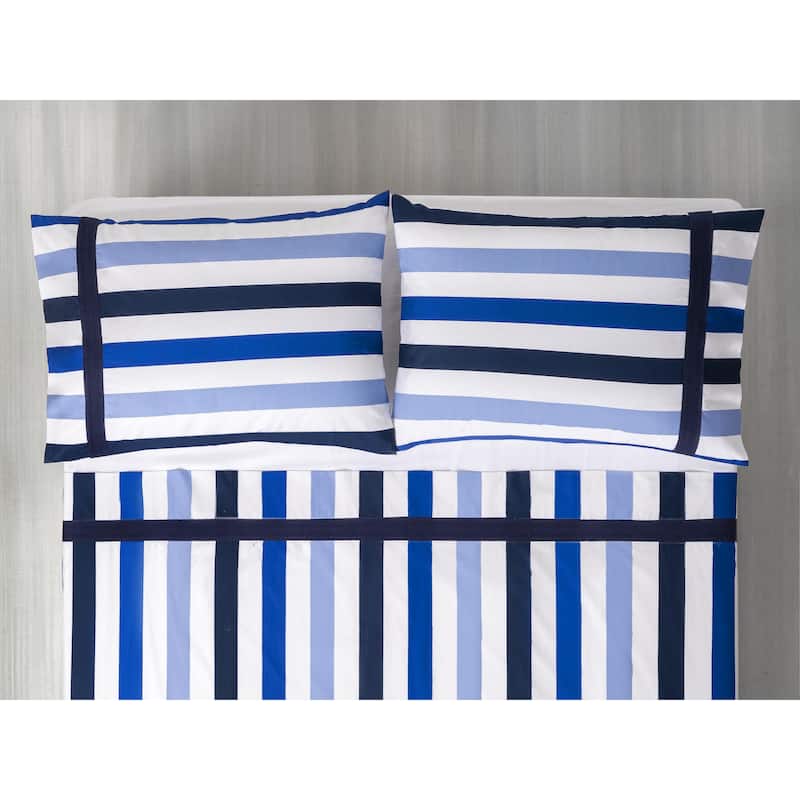 Brooks Brothers Awning Stripe Cotton Percale Pillowcase Pair