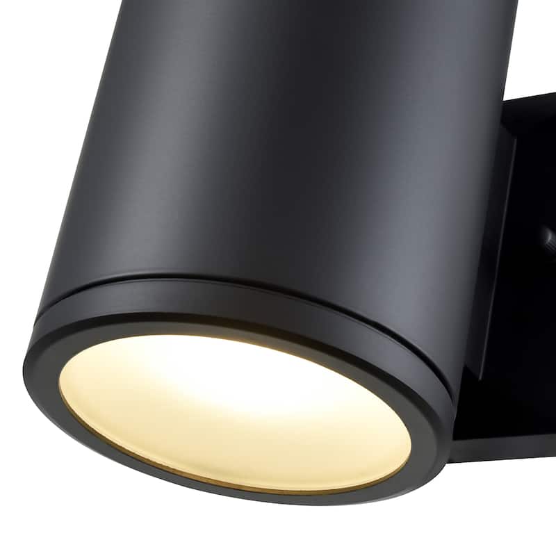 Vegas LED Outdoor Wall Sconce Powder Coated Black