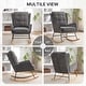 preview thumbnail 41 of 54, HOMYKA 25.2” Wide Rocking Chair with Button Accents for Nurseries