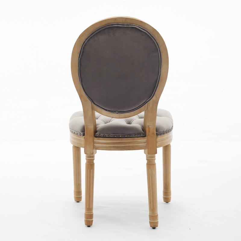 French Style Antique Painting Dining Chair ,Set of 2