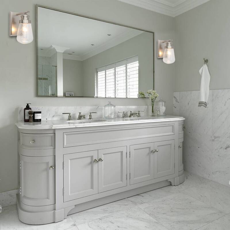 1 Light Vanity lighting in Brushed Nickel Finish