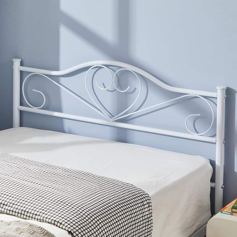 Victoria Metal Platform Bed Frames with Headboard
