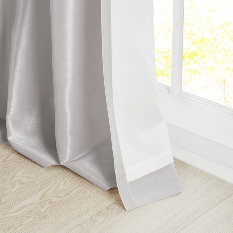 Twist Tab Lined Window Curtain Panel 50x108"