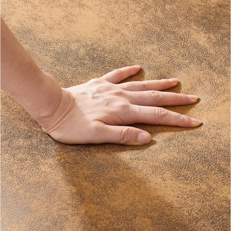 Roomfitters Two 80" Classic Chesterfield Upholstered Sofa Set, Button Back Scrolled Arm 3+3 Living Room Couch Set, Brown