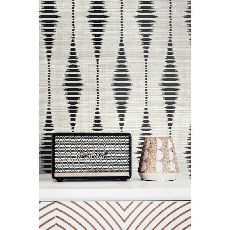 NextWall Striped Ikat Peel and Stick Wallpaper