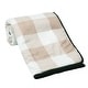 preview thumbnail 3 of 4, Lambs & Ivy Baby Farm Buffalo Check Sherpa Baby Blanket - Taupe