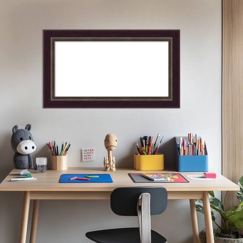 Amanti Art Signore Bronze Framed Dry Erase Magnetic Board