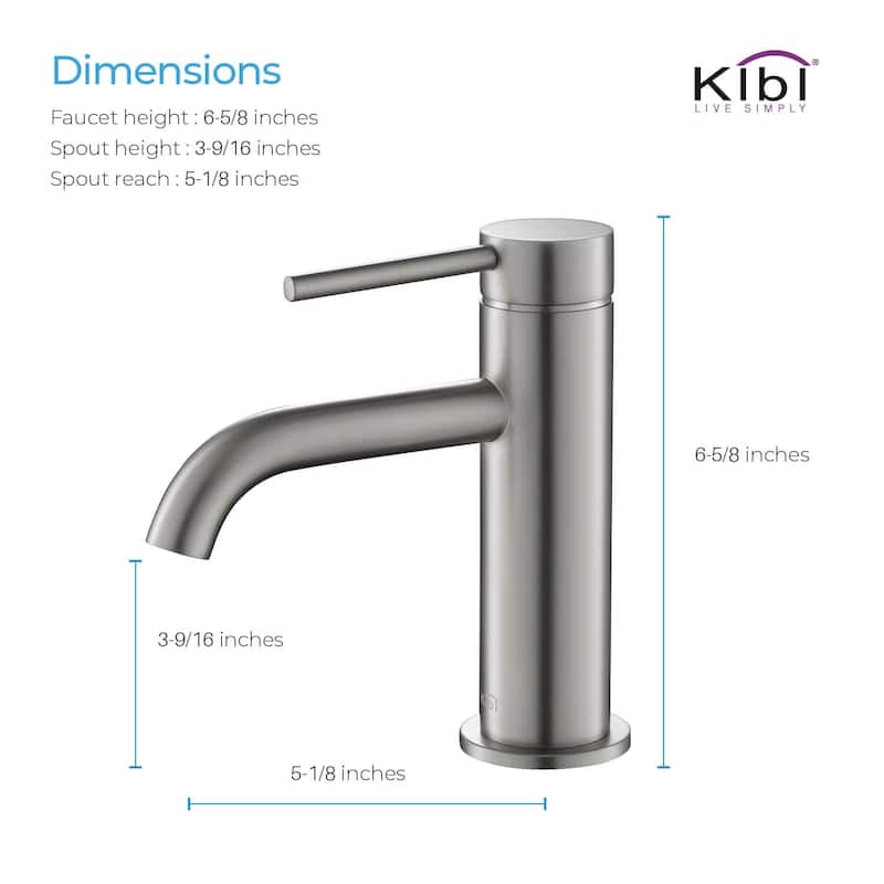 Lead Free Single Handle Bathroom Faucet with Water Hose
