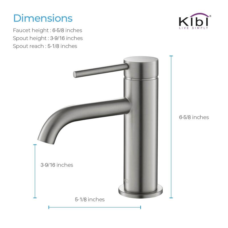 Lead Free Solid Brass Single Handle Bathroom Faucet with Water Hose
