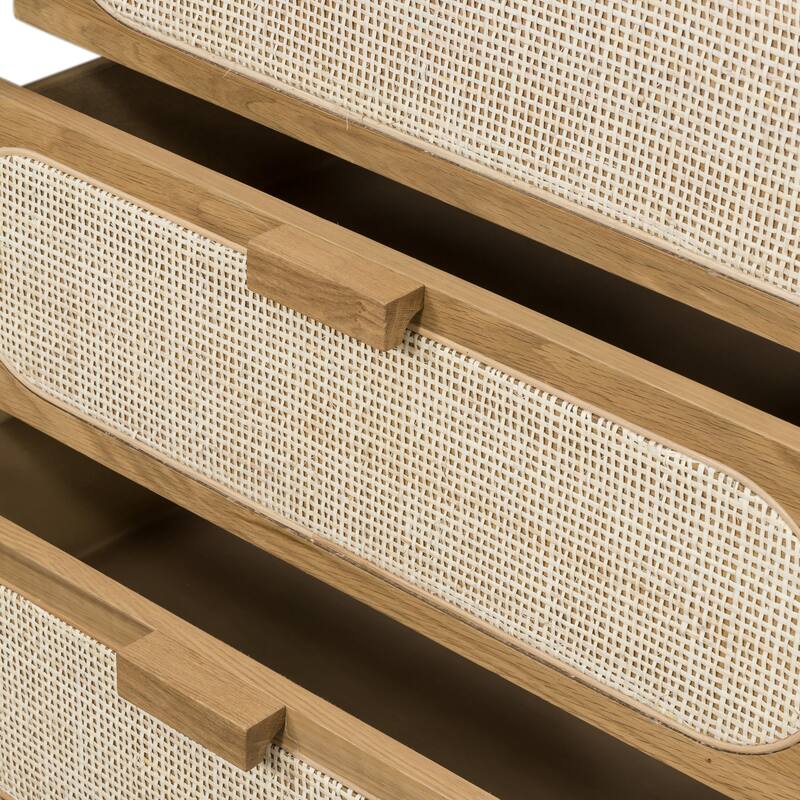 Winters 5 Drawer Dresser-Honey Oak Veneer