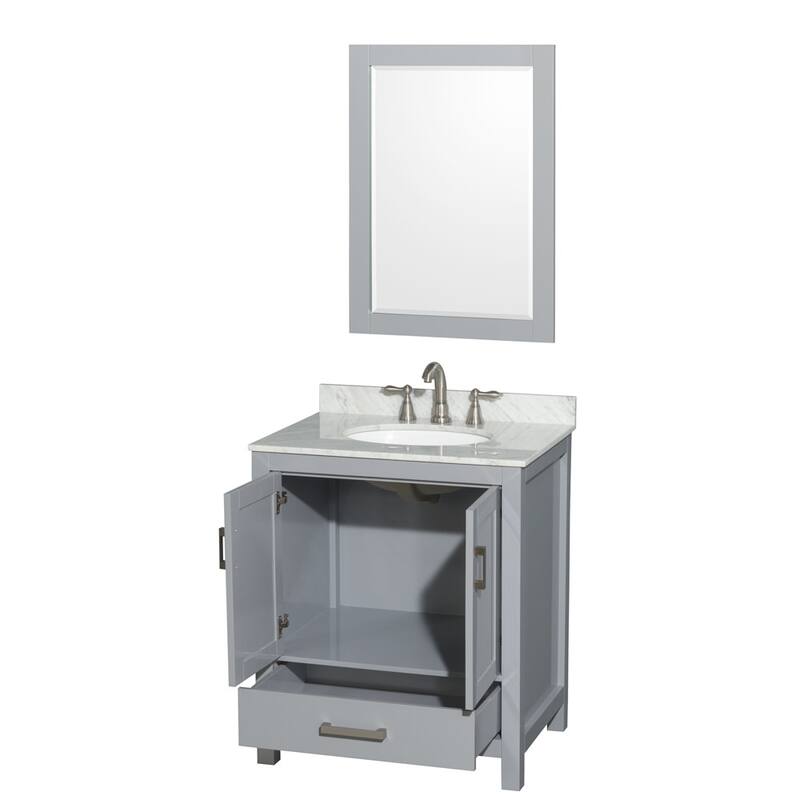 Wyndham Collection WCS141430SUNOM24 Sheffield 30" Free Standing Single