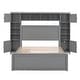 preview thumbnail 102 of 105, Modern Platform Bed with Integrated Cabinet, Trundle Bed and Drawers